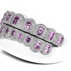 Honeycomb Prong / Pink Emerald cut