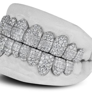 Honeycomb Prong / INVISBALE Set Diamond Grill