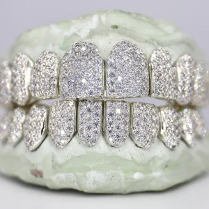 10 ON 10 VVS Moisannite Diamond Grillz